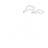 white factory with smoke stacks