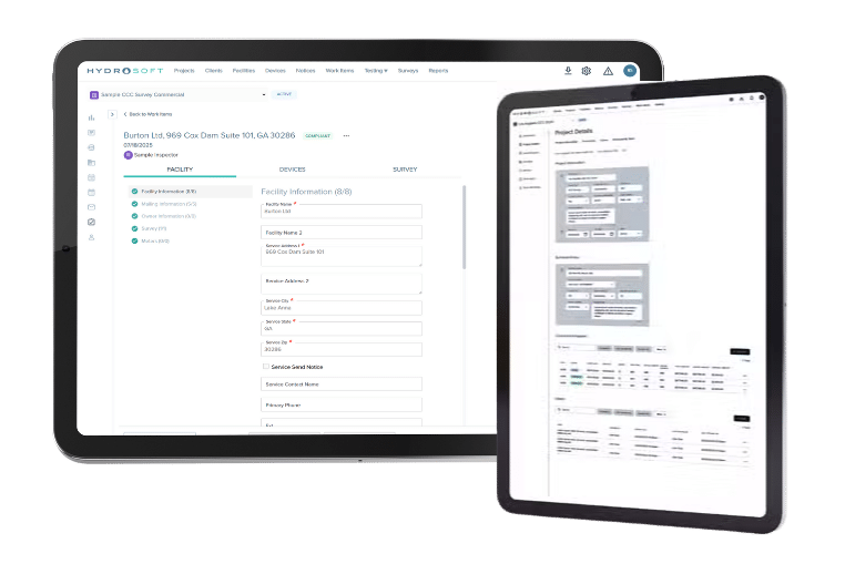 HydroSoft - Cross-Connection Control Program | Backflow Prevention - HydroCorp