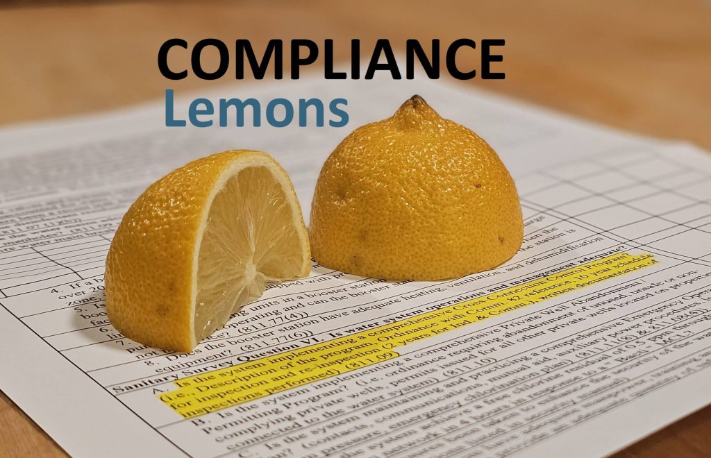 Compliance-Lemons-scaled - Making Compliance Lemonade out of Cross-Connection Control Lemons - HydroCorp - HydroCorp