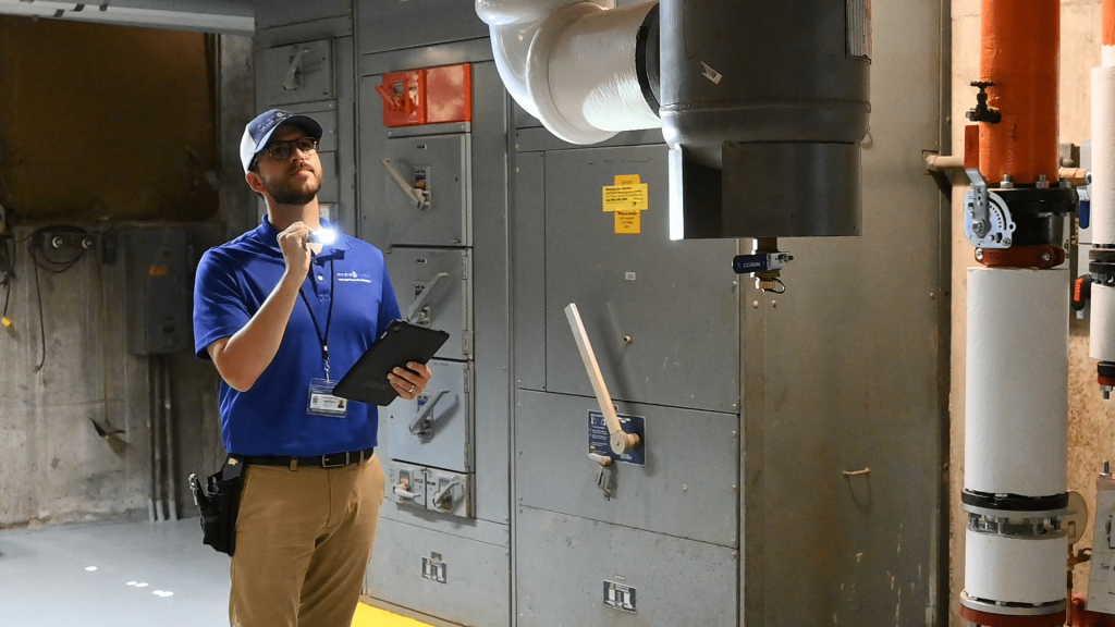 Inspector-Interior-Survey-with-Flashlight - HydroCorp Inspector-Interior-Survey-with-Flashlight - Making Compliance Lemonade out of Cross-Connection Control Lemons - HydroCorp - HydroCorp