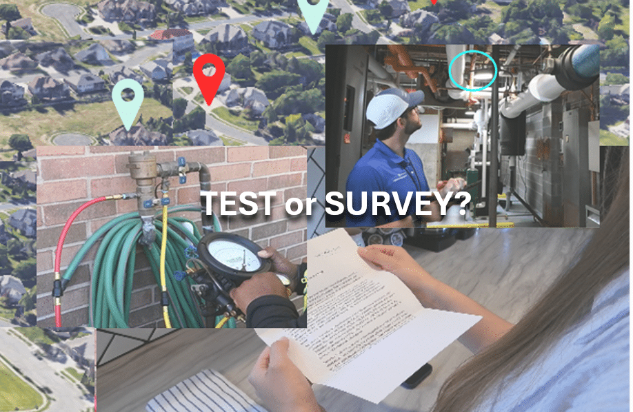 Test-or-survey-image - Definite Differences: Cross-Connection Control Surveyor vs. Backflow Assembly Tester - HydroCorp - HydroCorp