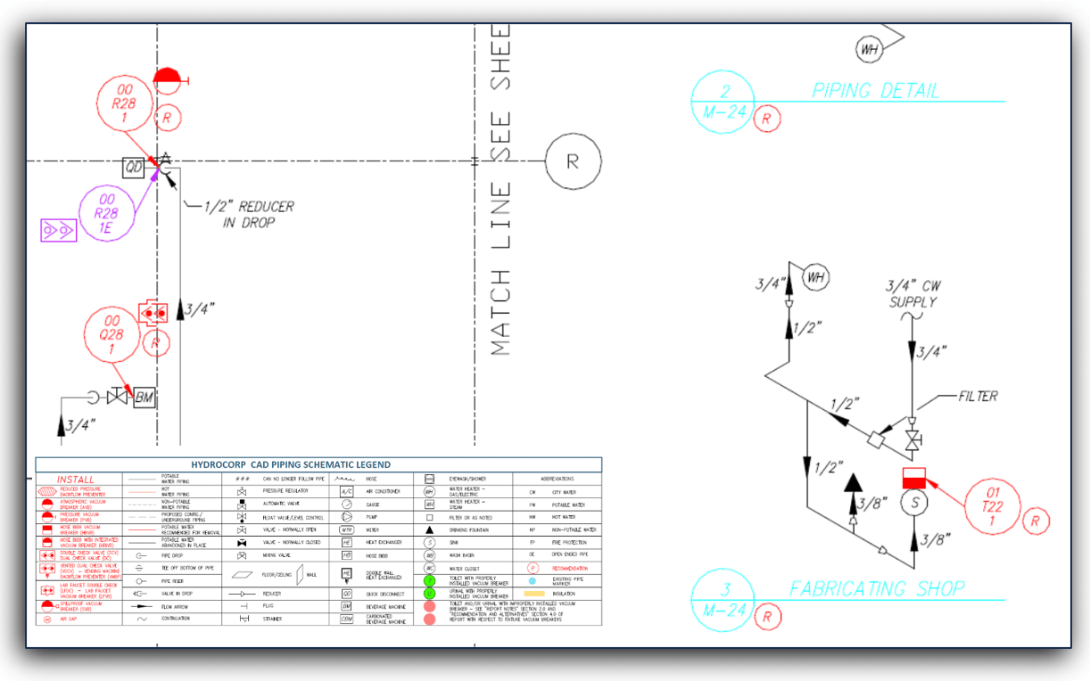 Zoom-view-CAD-with-iso-legend - HydroCorp Zoom-view-CAD-with-iso-legend - How Updating Your Piping Schematics Gives YOU a Strategic Advantage - HydroCorp - HydroCorp
