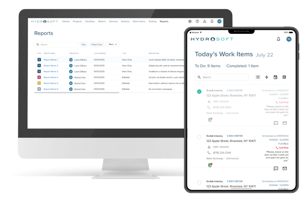 hydrosoft reports 2 - Backflow Prevention Software | Cross-Connection Control - HydroCorp