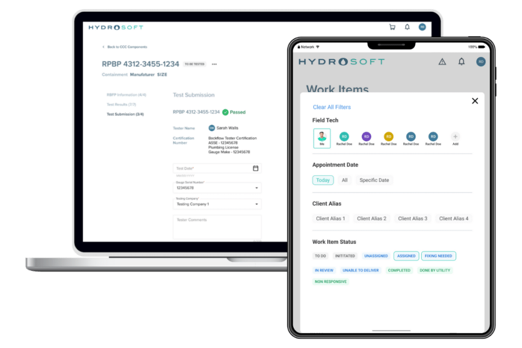hydrosoft test tracking 1 - Backflow Prevention Software | Cross-Connection Control - HydroCorp